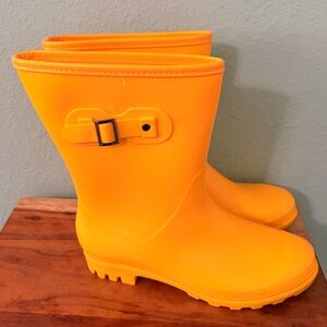 Bright Yellow Rain Boots
